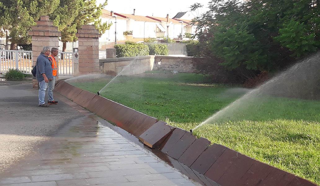 Cooperativa sociale Ecotoni Sostituzione di irrigatori ai giardini della stazione di Alghero 
